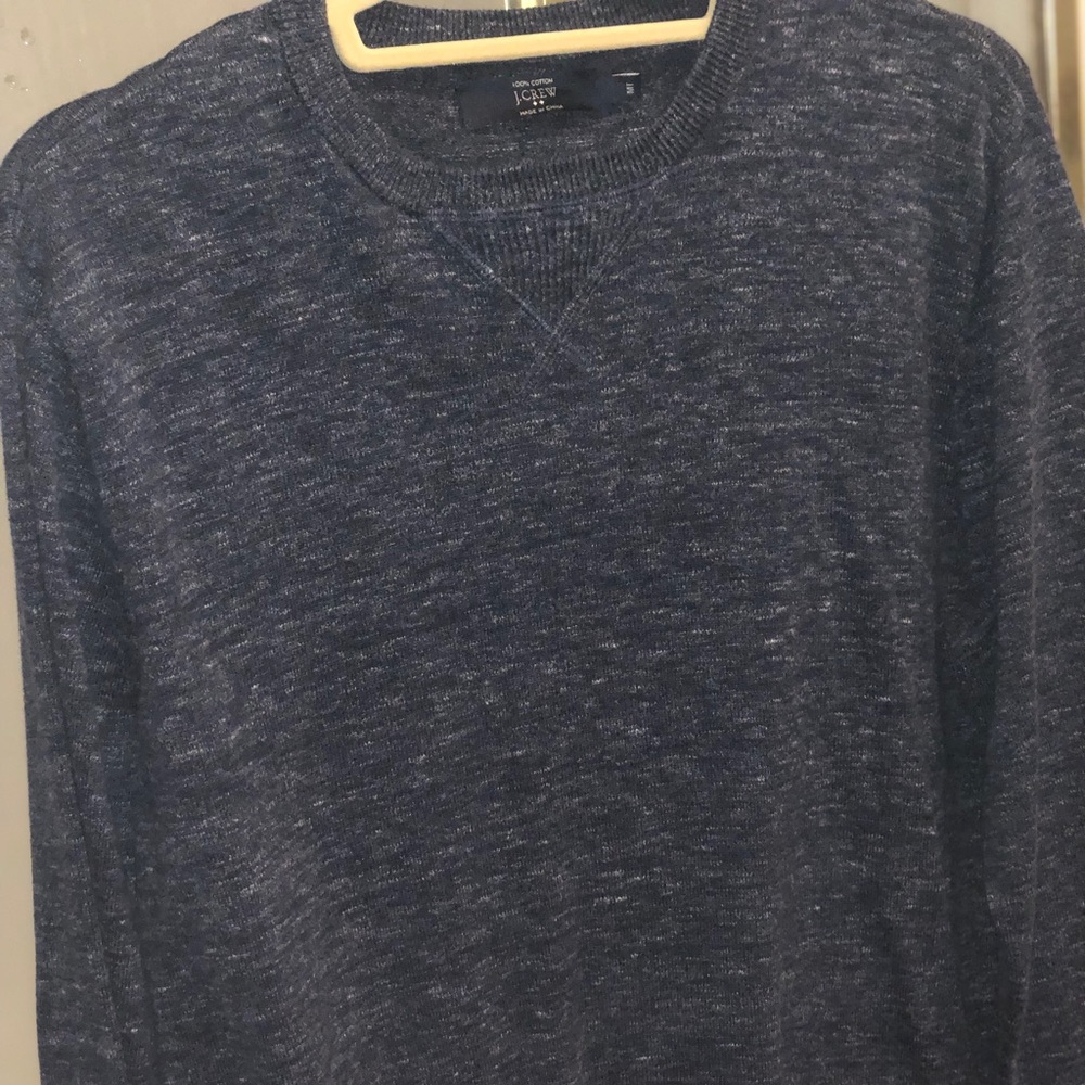 J. CREW SWEATER NAVY (M TALL)